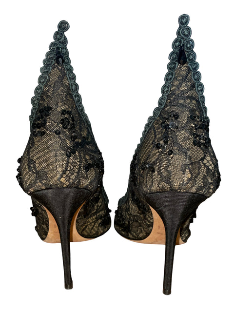 Calzado Christian Dior Encaje Negro-Talla 37