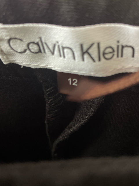 Pantalón Calvin Klein Casual Recto Negro - Talla 12