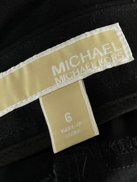 Pantalón Michael Kors Slim fit Cremallera Negro - Talla 6