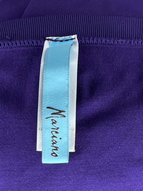 Vestido Marciano Pencil Strapless Morado - Talla M