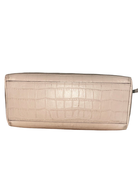 Cartera Furla Belvedere Small Croc Tote Cuero Beige - Talla U