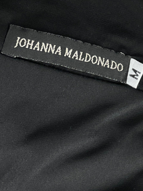 Falda Johanna Maldonado Midi Vuelos Negro - Talla M