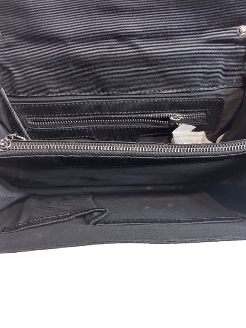 Cartera Zara Cadena Geométrico Negro - Talla U