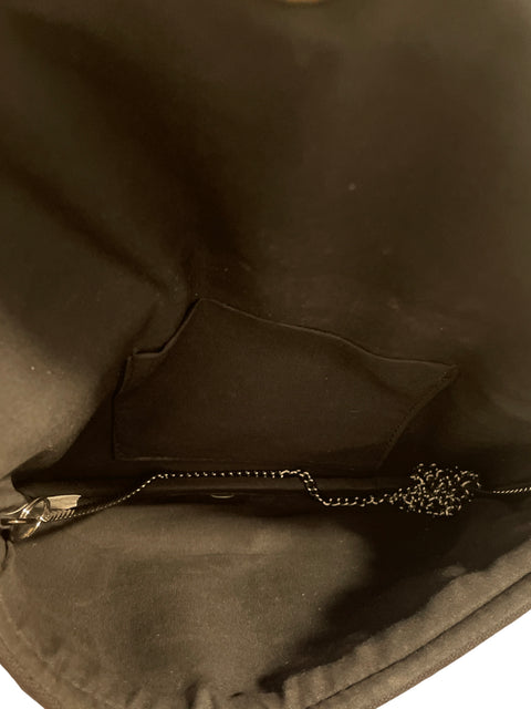 Cartera Tesoro Tps Lentejuelas Asimétrico Negro - Talla U