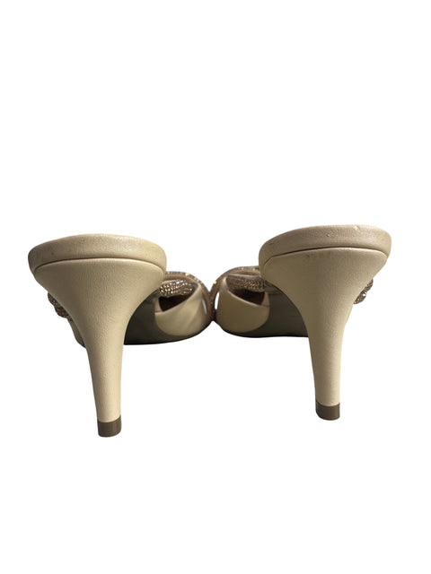 Zapato Constance Pedreria Punta cerrada Beige - Talla 37