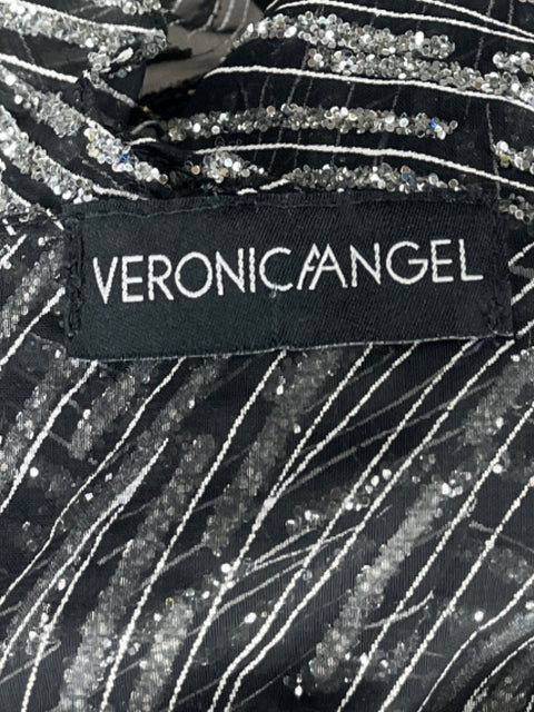 Top Verónica Angel Brillo Negro - Talla U