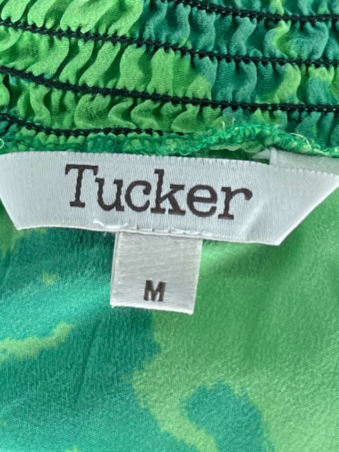 Blusa Tucker Manga larga Floral Verde - Talla M