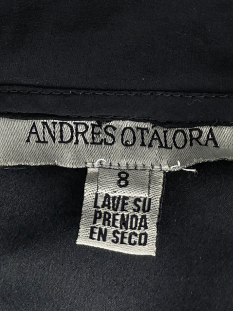 Camisa Andrés Otalora Tulipán Negro - Talla 8