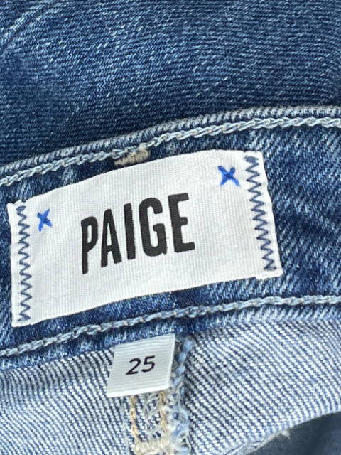 Pantalón Paige Denim Recto Azul - Talla 25