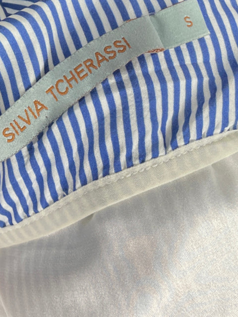 Conjunto Silvia Tcherassi Top+pant Rayas Azul - Talla S