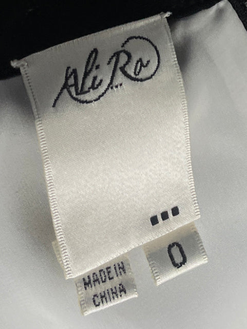 Vestido Ali Ro Eyelet Sin mangas Negro - Talla 0