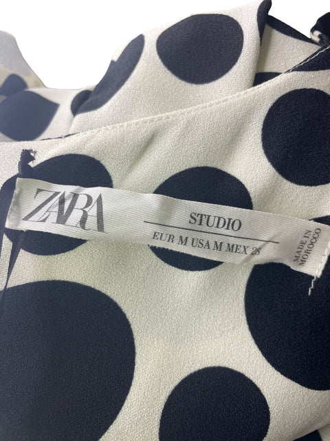 Blusa Studio Bluson Animal print Negro - Talla M