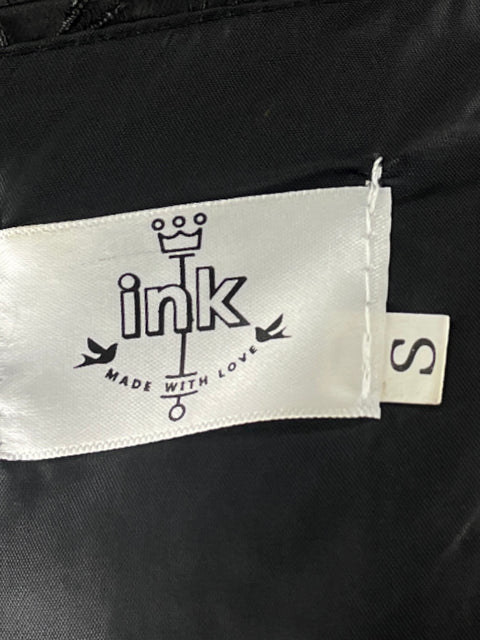 Vestido Ink Pinzas Mini Negro - Talla S