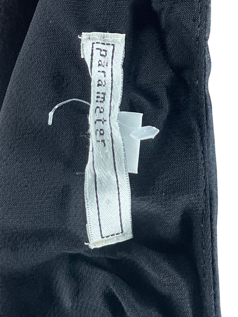 Falda Parameter Satinado Vuelos Negro - Talla 10