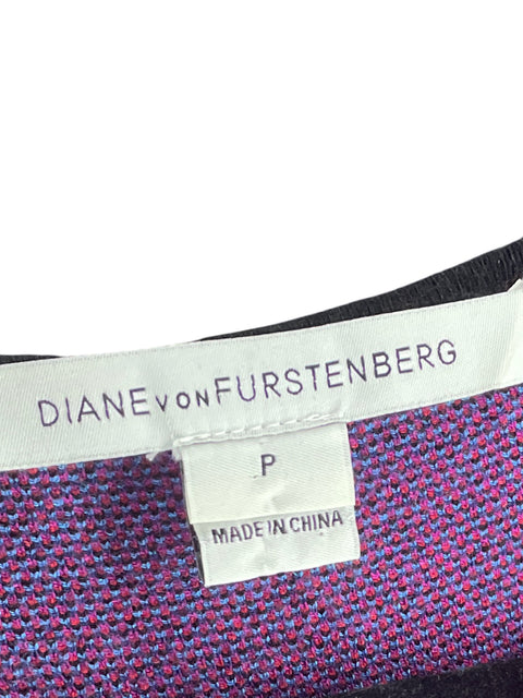 Vestido Diane Von Furstenberg Estampado Negro - Talla S