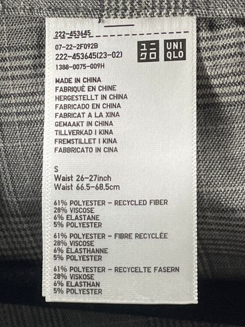 Falda Uniqlo Midi Plisado Gris - Talla S