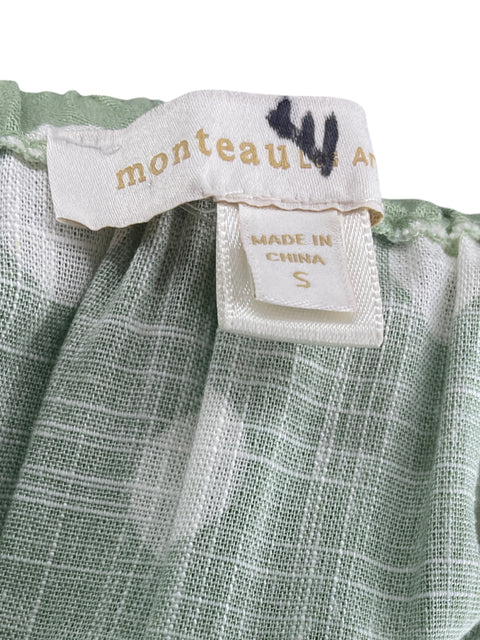 Vestido Monteau Bolas Sin mangas Verde - Talla S