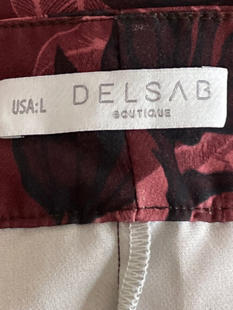 Set Delsab Top+pant Floral Rojo - Talla L