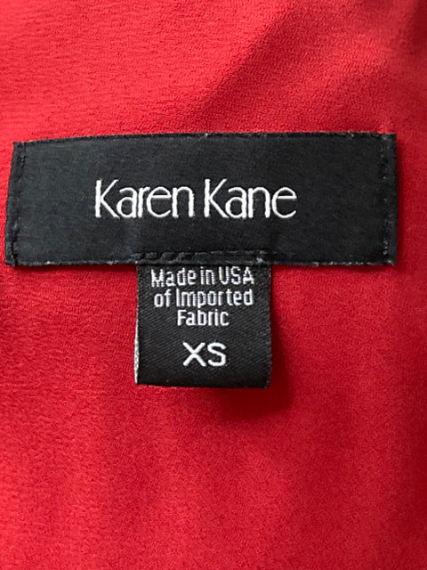 Vestido Karen Kane Midi Media manga Naranja - Talla XS