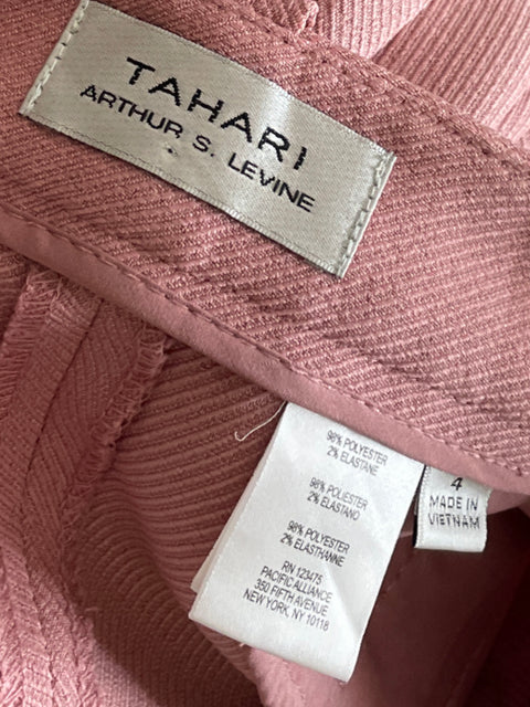 Pantalón Tahari Slim fit Rosado - Talla 4