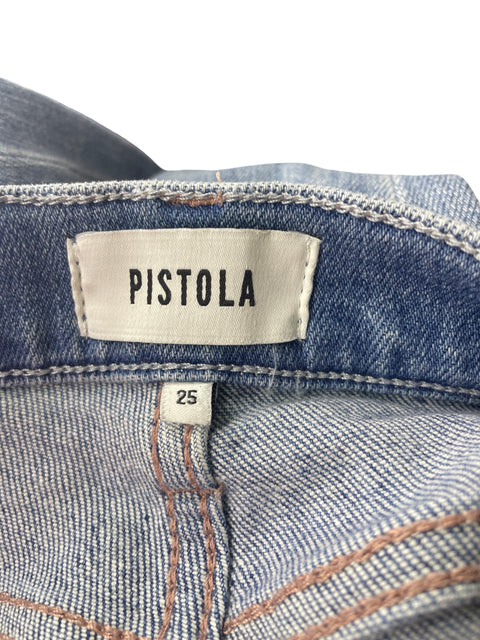 Pantalón Pistola Recto Slim fit Azul - Talla 25