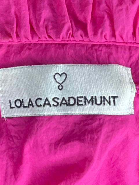 Vestido Lola Casademunt Maxi Vuelos Rosado - Talla S