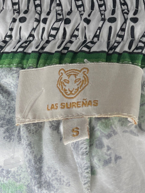 Set Las Sureñas Camisa+short Estampado Algodón Verde - Talla S