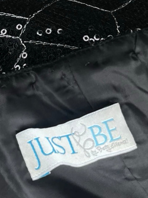 Vestido Just & Me Midi Lentejuelas Negro - Talla XL