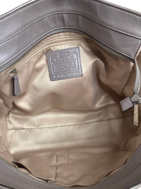 Cartera Coach Troquelado Asa Beige - Talla U