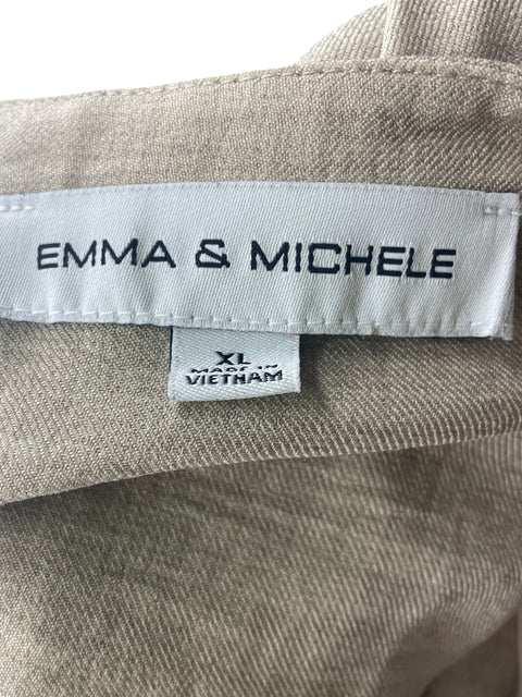 Vestido Emma & Michele Liso Cuello v Beige - Talla XL