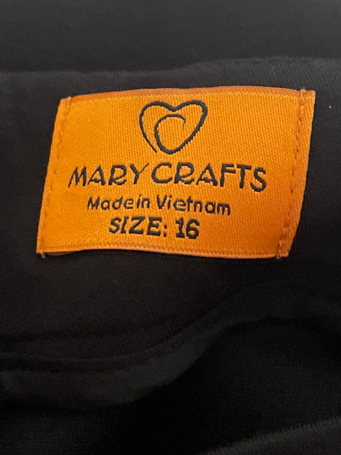 Vestido Mary Crafts Recto Liso Negro - Talla 16