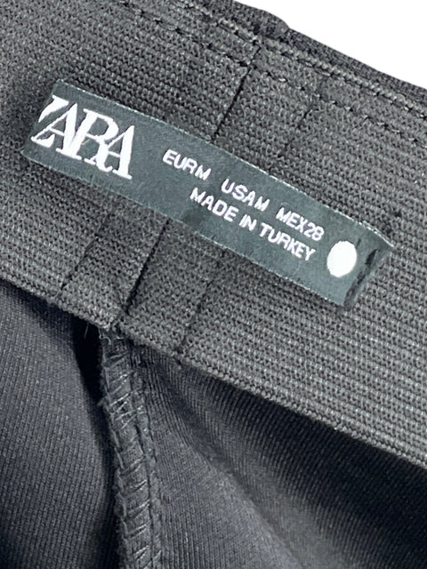 Pantalón Zara Bota Ancha Negro - Talla M