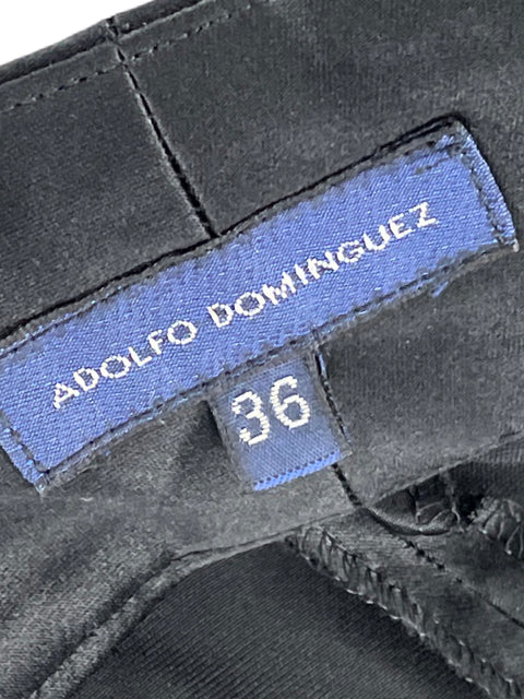 Pantalón Adolfo Dominguez Satinado Negro - Talla 36