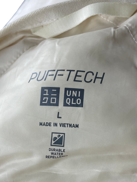 Chaqueta Pufftech Acolchado Cuello redondo Beige - Talla L
