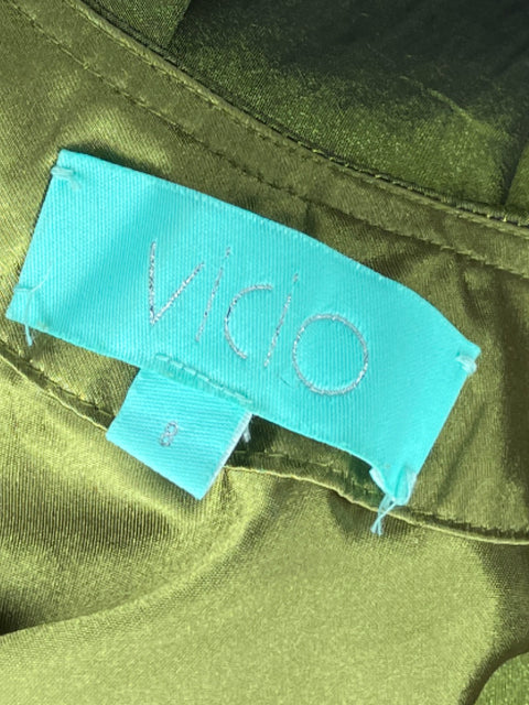 Vestido Vicio Maxi Satinado Verde - Talla 8
