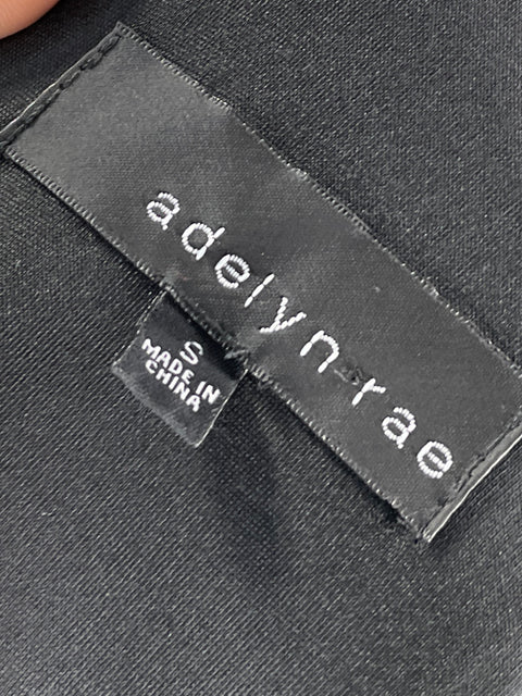 Vestido Adelyn Rae Con Mangas Midi Negro - Talla S
