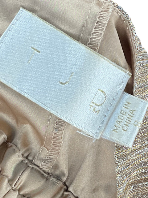 Mono Tjd Lentejuelas Maxi Beige - Talla 8