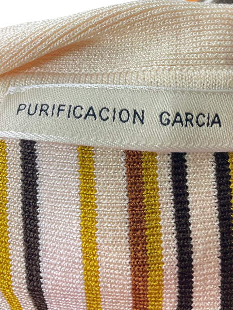 Blusa Purificación García Rayas Manga larga Beige - Talla M