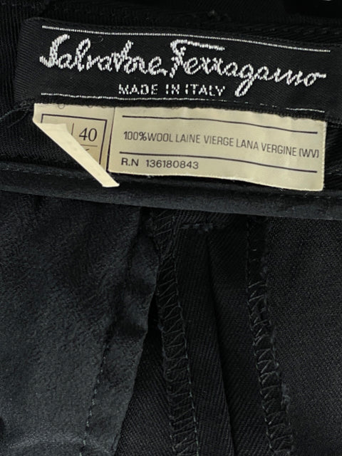 Pantalón Salvatore Ferragamo Relaxed fit Negro - Talla 6