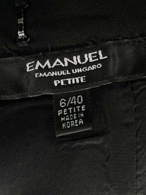 Pantalón Emanuel Ungaro Relaxed fit Negro - Talla 6