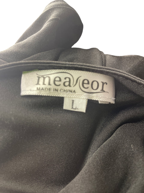 Mono Meaveor Cruzado Liso Cuello v Negro - Talla L