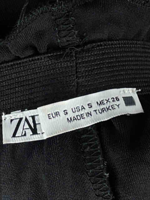 Blusa Zara Sin mangas Fluida Negro - Talla S