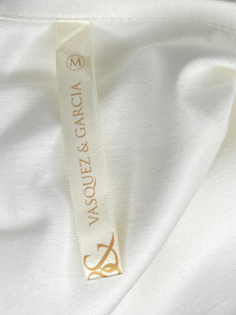 Blusa Vasquez & Garcia Fruncida Blanco - Talla M