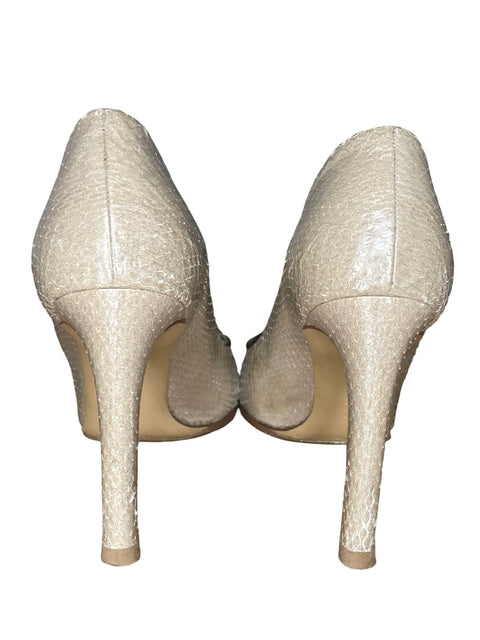 Zapato Salvatore Ferragamo Tacón bajo Beige - Talla 5.5
