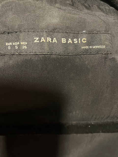 Chaqueta Zara Sin mangas Abierto Negro - Talla S