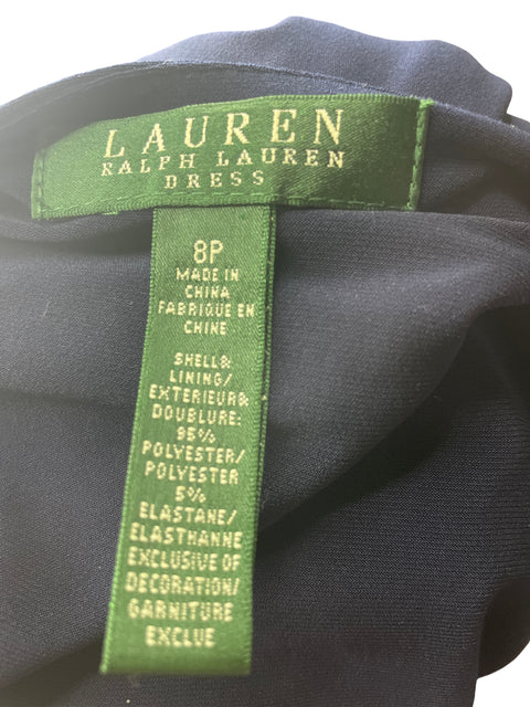 Vestido Ralph Lauren Cruzado Manga larga Azul - Talla 8
