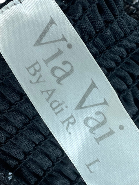 Vestido Via Vai Estampado Floral Negro - Talla L