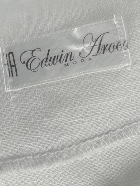 Blusa Edwin Aroca Cuello v Blanco - Talla U