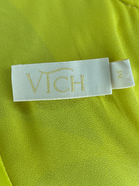 Vestido Vtch Maxi Tropical Amarillo - Talla M