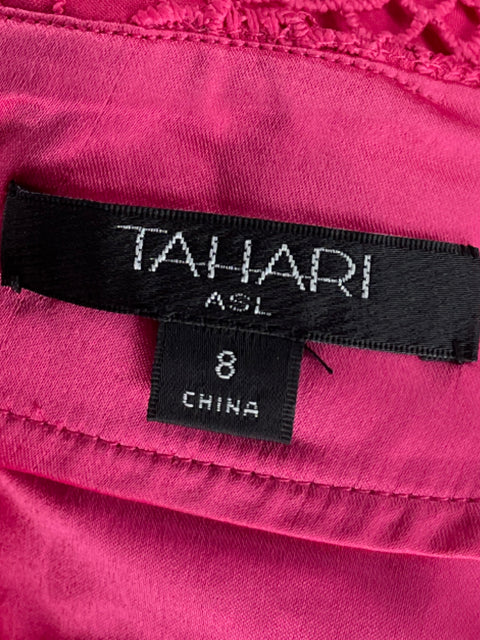 Set Tahari Falda+top Encaje Rosado - Talla 8